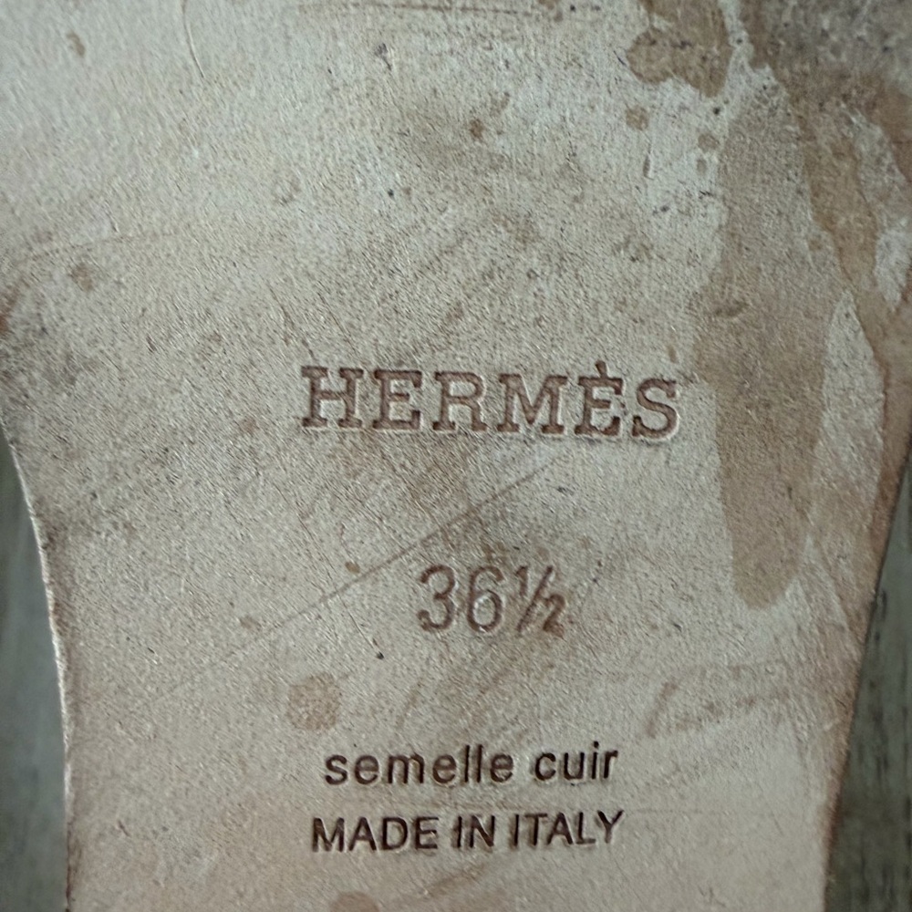 Hermes Oran Sandel - gold 6.5 - Picture 7 of 7